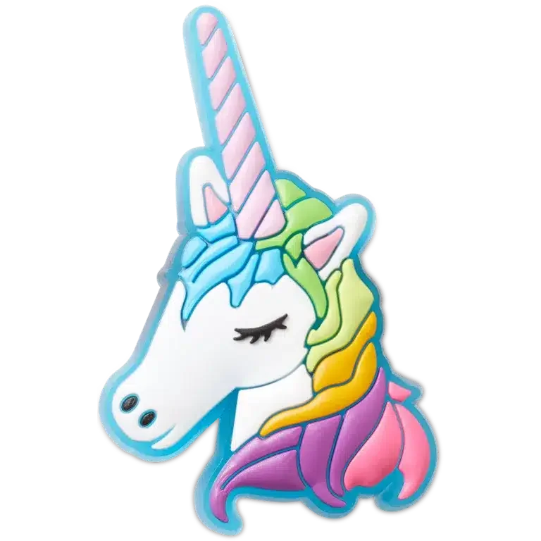 Adorno para colgantes para zapatos Jibbitz™ «Unicornio que se ilumina» Adorno para colgantes para zapatos Jibbitz™ «Unicornio que se ilumina»