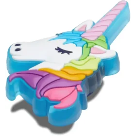 Adorno para colgantes para zapatos Jibbitz™ «Unicornio que se ilumina»