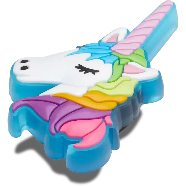 Adorno para colgantes para zapatos Jibbitz™ «Unicornio que se ilumina» Adorno para colgantes para zapatos Jibbitz™ «Unicornio que se ilumina»