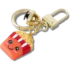 Bonito colgante para bolsos con forma de cubo de palomitas