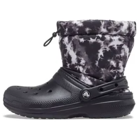 Botas Classic Lined Neo Puff Tie-Dye «Negro-Blanco»