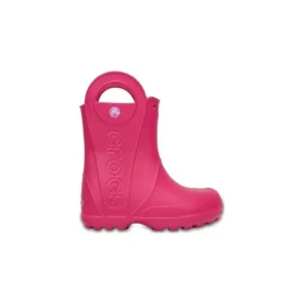 Botas de lluvia «Pink» con asas en rosa caramelo