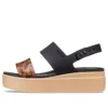 Brooklyn Low Wedge «Negro Marrón»