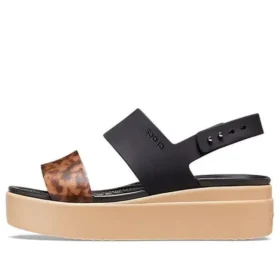 Brooklyn Low Wedge «Negro Marrón»