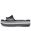 Chanclas con plataforma Crocband «Negro, gris y blanco»