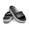 Chanclas con plataforma Crocband «Negro, gris y blanco»