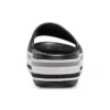 Chanclas con plataforma Crocband «Negro, gris y blanco»