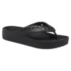 Chanclas con plataforma y detalles recortados «Negro»