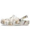 Classic Clog con estampado de camuflaje para la playa «White Camouflage»