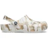 Classic Clog con estampado de camuflaje para la playa «White Camouflage»
