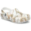 Classic Clog con estampado de camuflaje para la playa «White Camouflage»