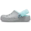 Classic Clog con forro polar para mantener los pies calientes «Gris azul»