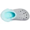 Classic Clog con forro polar para mantener los pies calientes «Gris azul»