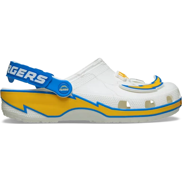 Classic Clog de los Chargers de Los Ángeles de la NFL Classic Clog de los Chargers de Los Ángeles de la NFL