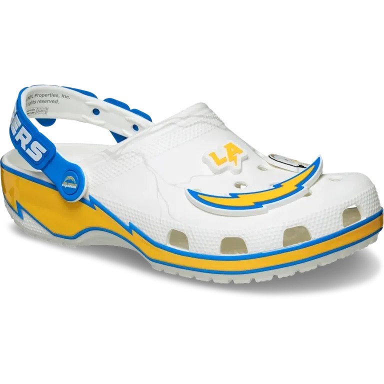 Classic Clog de los Chargers de Los Ángeles de la NFL Classic Clog de los Chargers de Los Ángeles de la NFL
