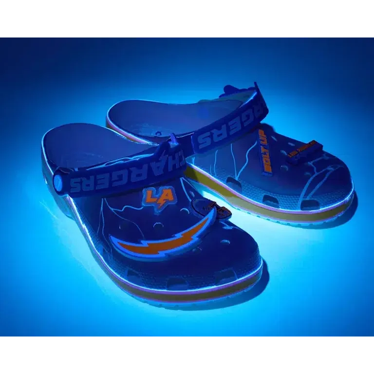 Classic Clog de los Chargers de Los Ángeles de la NFL Classic Clog de los Chargers de Los Ángeles de la NFL
