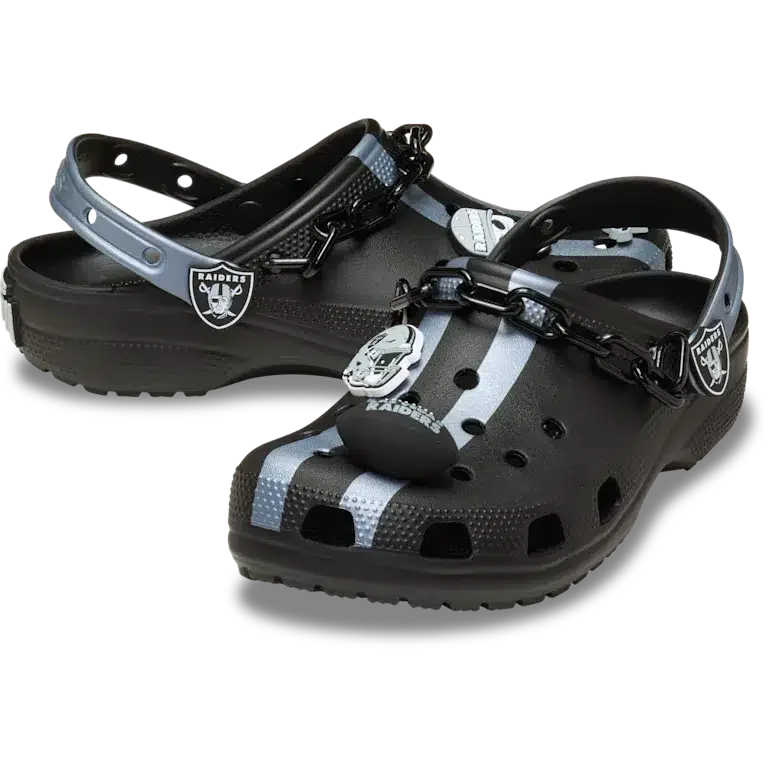 Classic Clog de los Raiders de Las Vegas de la NFL Classic Clog de los Raiders de Las Vegas de la NFL