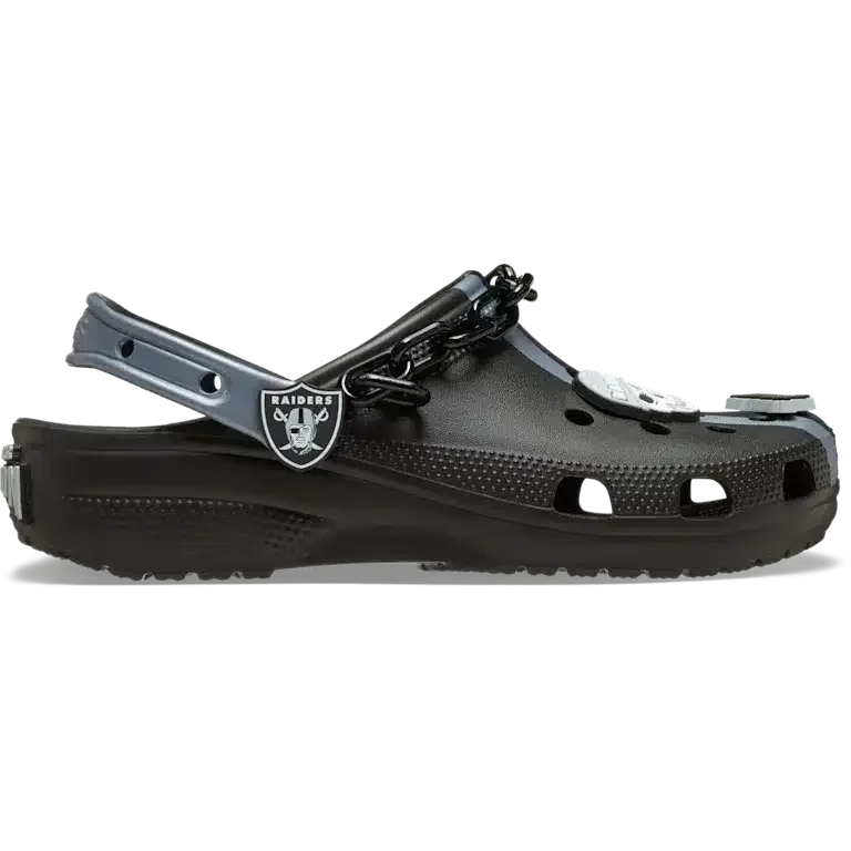 Classic Clog de los Raiders de Las Vegas de la NFL Classic Clog de los Raiders de Las Vegas de la NFL