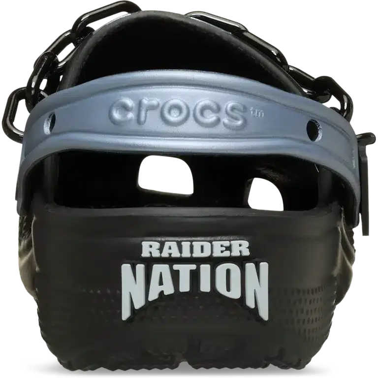 Classic Clog de los Raiders de Las Vegas de la NFL Classic Clog de los Raiders de Las Vegas de la NFL