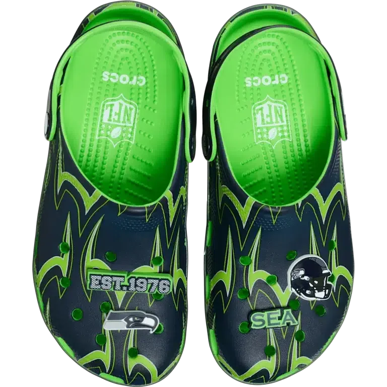 Classic Clog de los Seattle Seahawks de la NFL Classic Clog de los Seattle Seahawks de la NFL