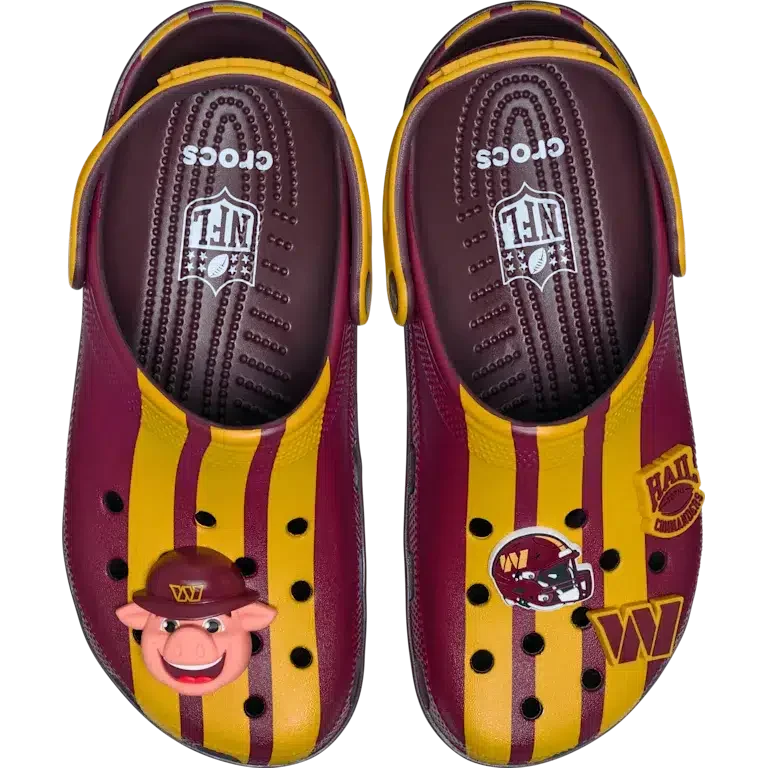 Classic Clog de los Washington Commanders de la NFL Classic Clog de los Washington Commanders de la NFL