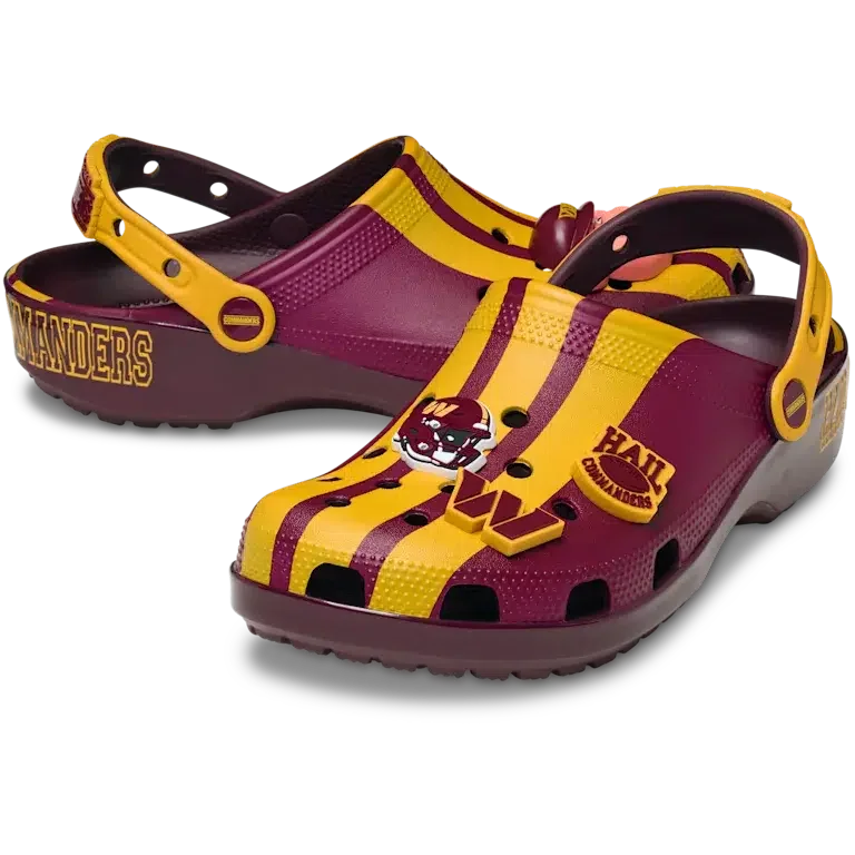 Classic Clog de los Washington Commanders de la NFL Classic Clog de los Washington Commanders de la NFL