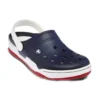 Classic Clog de playa azul y blanco