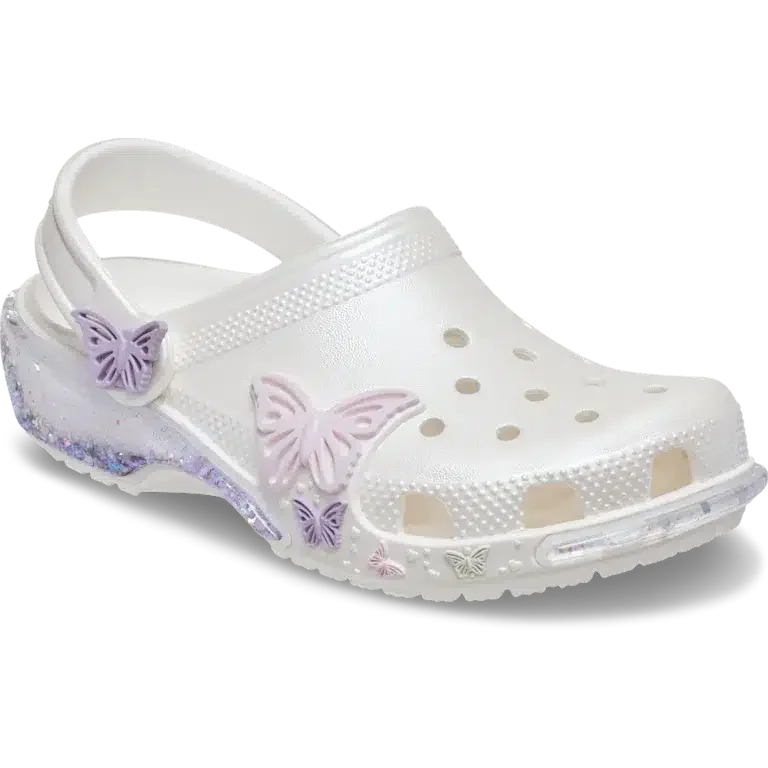 Zueco Classic Butterfly Sparkle Shaker para niños pequeños Zueco Classic Butterfly Sparkle Shaker para niños pequeños