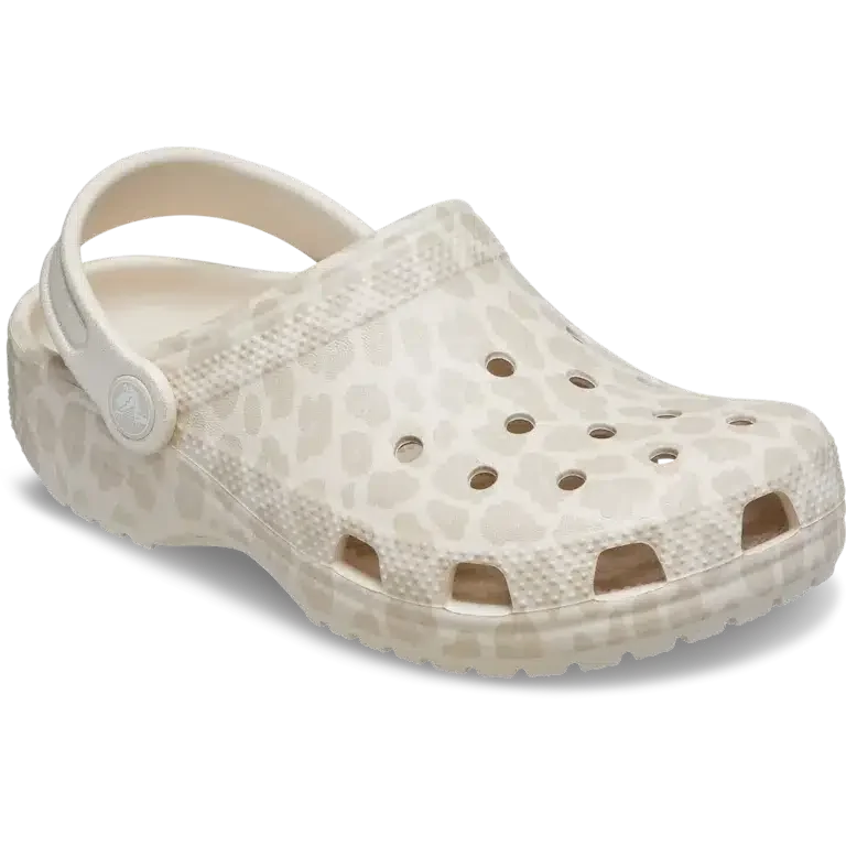 Classic Clog para niños con estampado animal y Glitter Classic Clog para niños con estampado animal y Glitter