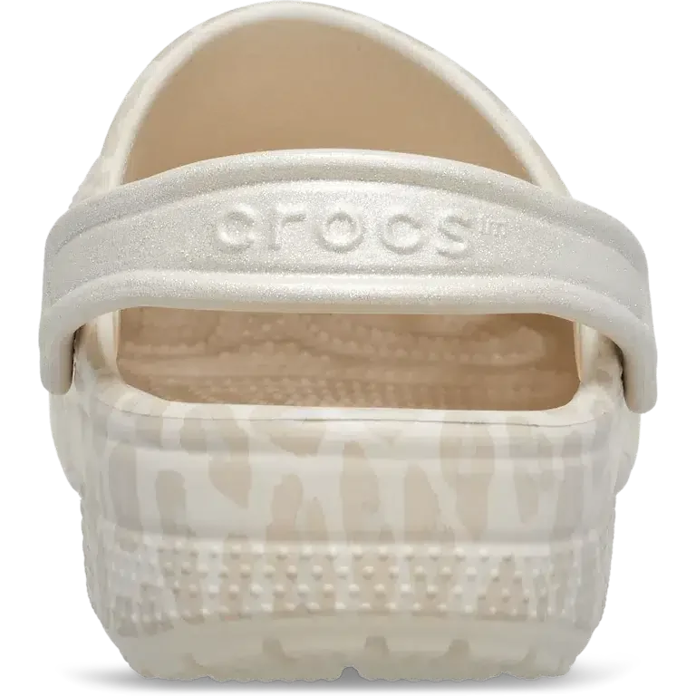 Classic Clog para niños con estampado animal y Glitter Classic Clog para niños con estampado animal y Glitter