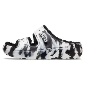 Classic Cozzzy Marbled Sandal «Black White»