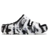 Classic Cozzzy Marbled Sandal «Black White»