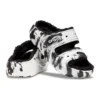 Classic Cozzzy Marbled Sandal «Black White»