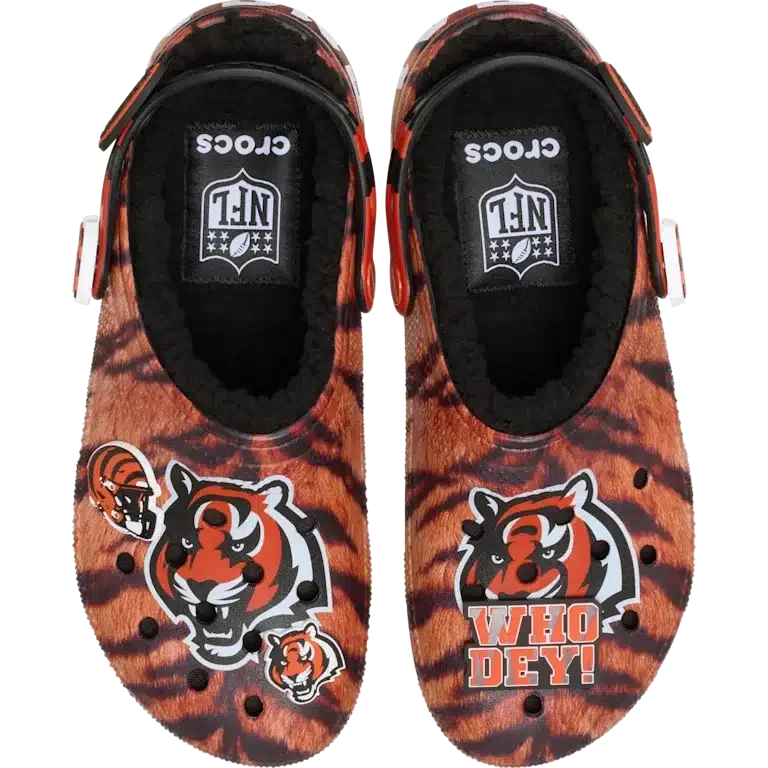 Classic Lined Clog for los Cincinnati Bengals de la NFL Classic Lined Clog for los Cincinnati Bengals de la NFL