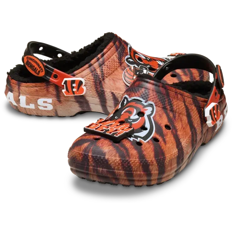 Classic Lined Clog for los Cincinnati Bengals de la NFL Classic Lined Clog for los Cincinnati Bengals de la NFL