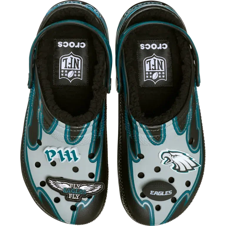 Classic Lined Clog for los Philadelphia Eagles de la NFL Classic Lined Clog for los Philadelphia Eagles de la NFL