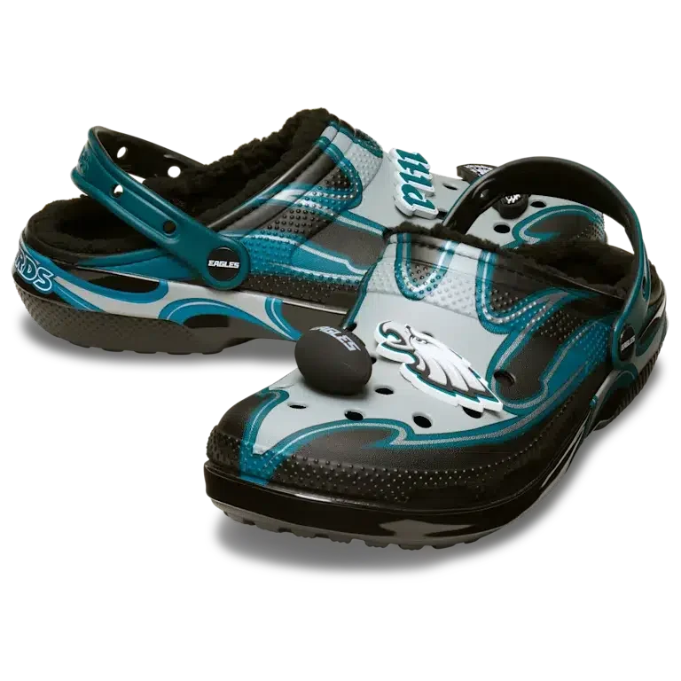Classic Lined Clog for los Philadelphia Eagles de la NFL Classic Lined Clog for los Philadelphia Eagles de la NFL