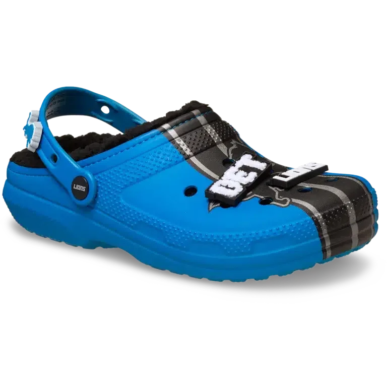 Classic Lined Clog for the Detroit Lions of the NFL Classic Lined Clog for the Detroit Lions of the NFL