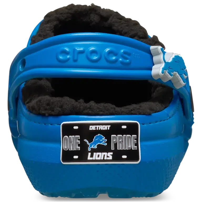 Classic Lined Clog for the Detroit Lions of the NFL Classic Lined Clog for the Detroit Lions of the NFL