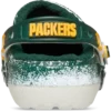Classic Lined Clog for the Green Bay Packers of the NFL Classic Lined Clog for the Green Bay Packers of the NFL