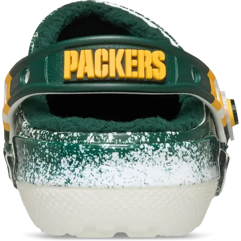 Classic Lined Clog for the Green Bay Packers of the NFL Classic Lined Clog for the Green Bay Packers of the NFL