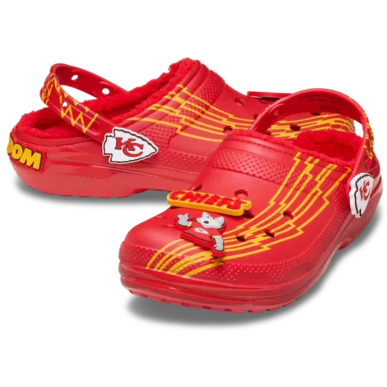 Classic Lined Clog for the Kansas City Chiefs of the NFL Classic Lined Clog for the Kansas City Chiefs of the NFL
