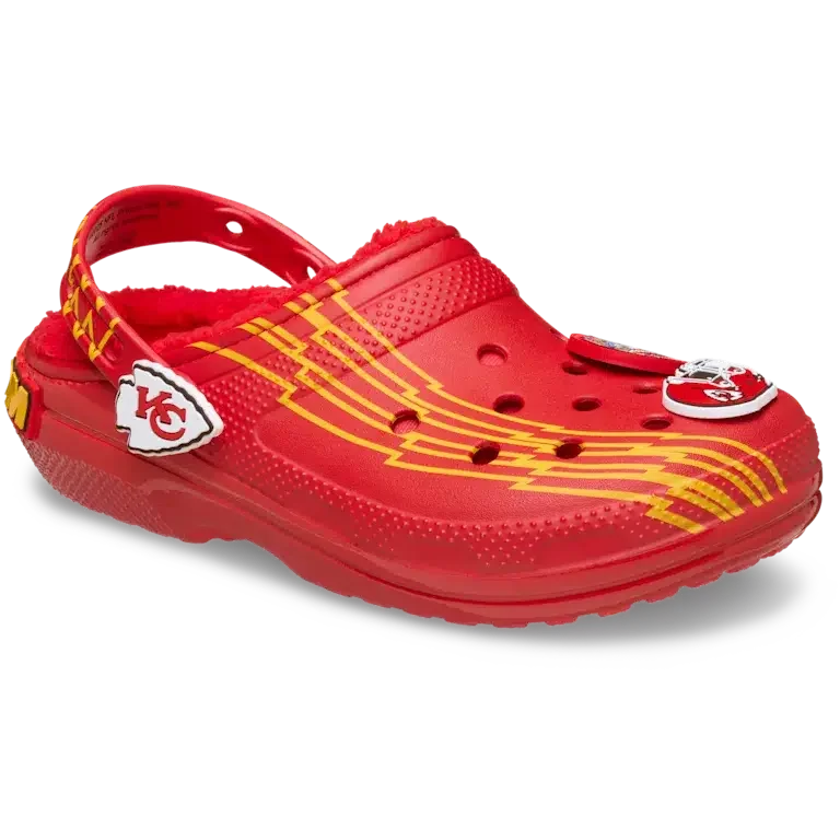 Classic Lined Clog for the Kansas City Chiefs of the NFL Classic Lined Clog for the Kansas City Chiefs of the NFL