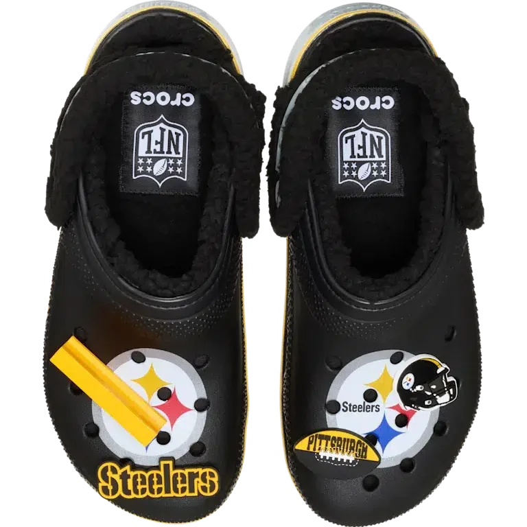 Classic Lined Clog for the Pittsburgh Steelers of the NFL Classic Lined Clog for the Pittsburgh Steelers of the NFL
