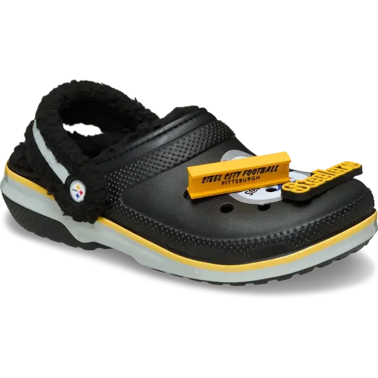 Classic Lined Clog for the Pittsburgh Steelers of the NFL Classic Lined Clog for the Pittsburgh Steelers of the NFL