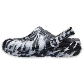 Classic Lined Clog, sandalias para exterior «Marbled White Black»