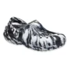 Classic Lined Clog, sandalias para exterior «Marbled White Black»