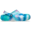 Classic Lined Clog Solarized «White Blue Aqua»