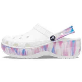 Classic Platform Clog «Dream» «Blanco-Morado»