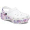 Classic Platform Clog «Dream» «Blanco-Morado»